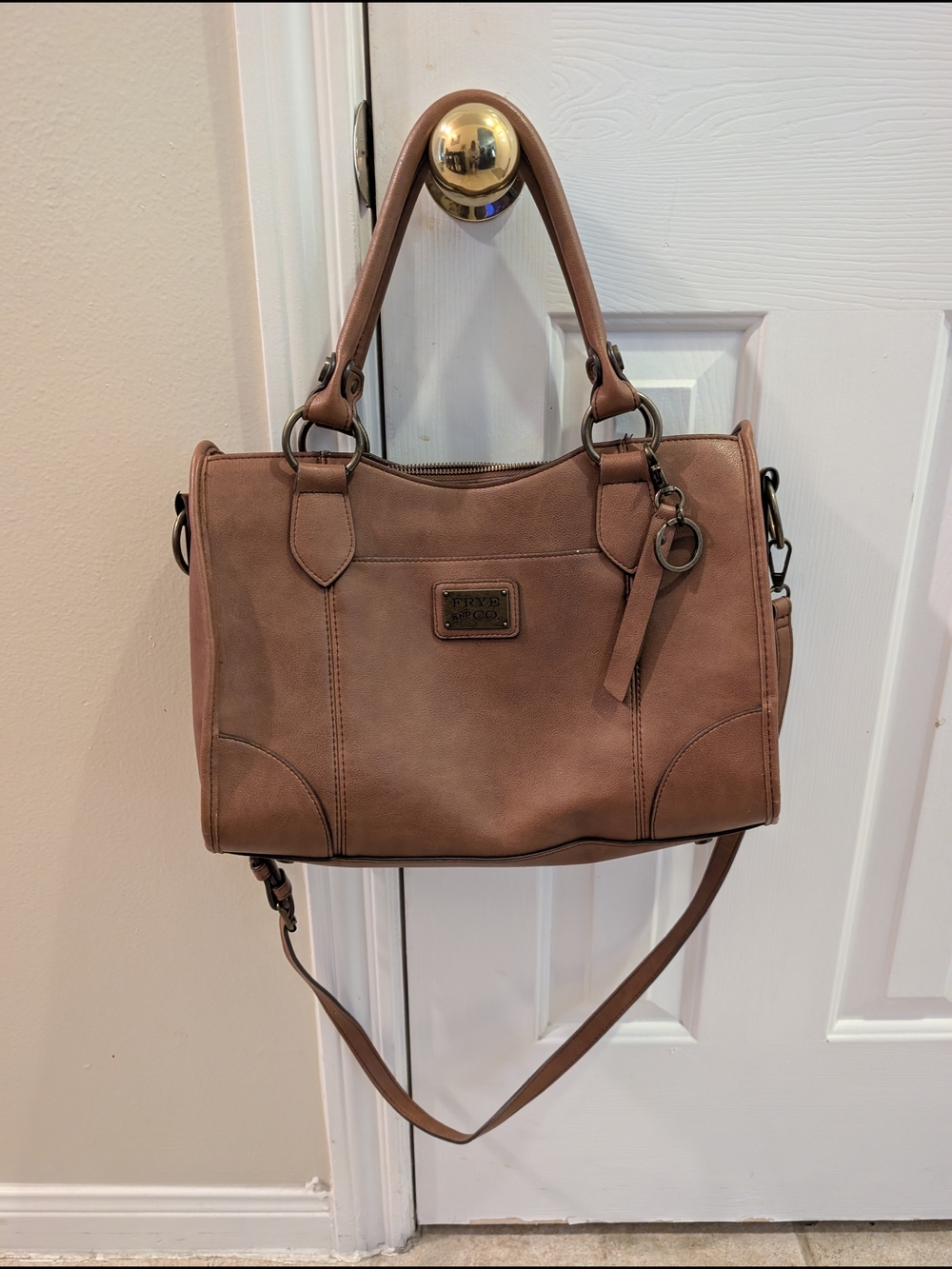 FRYE AND CO. Leather Satchel in Brown